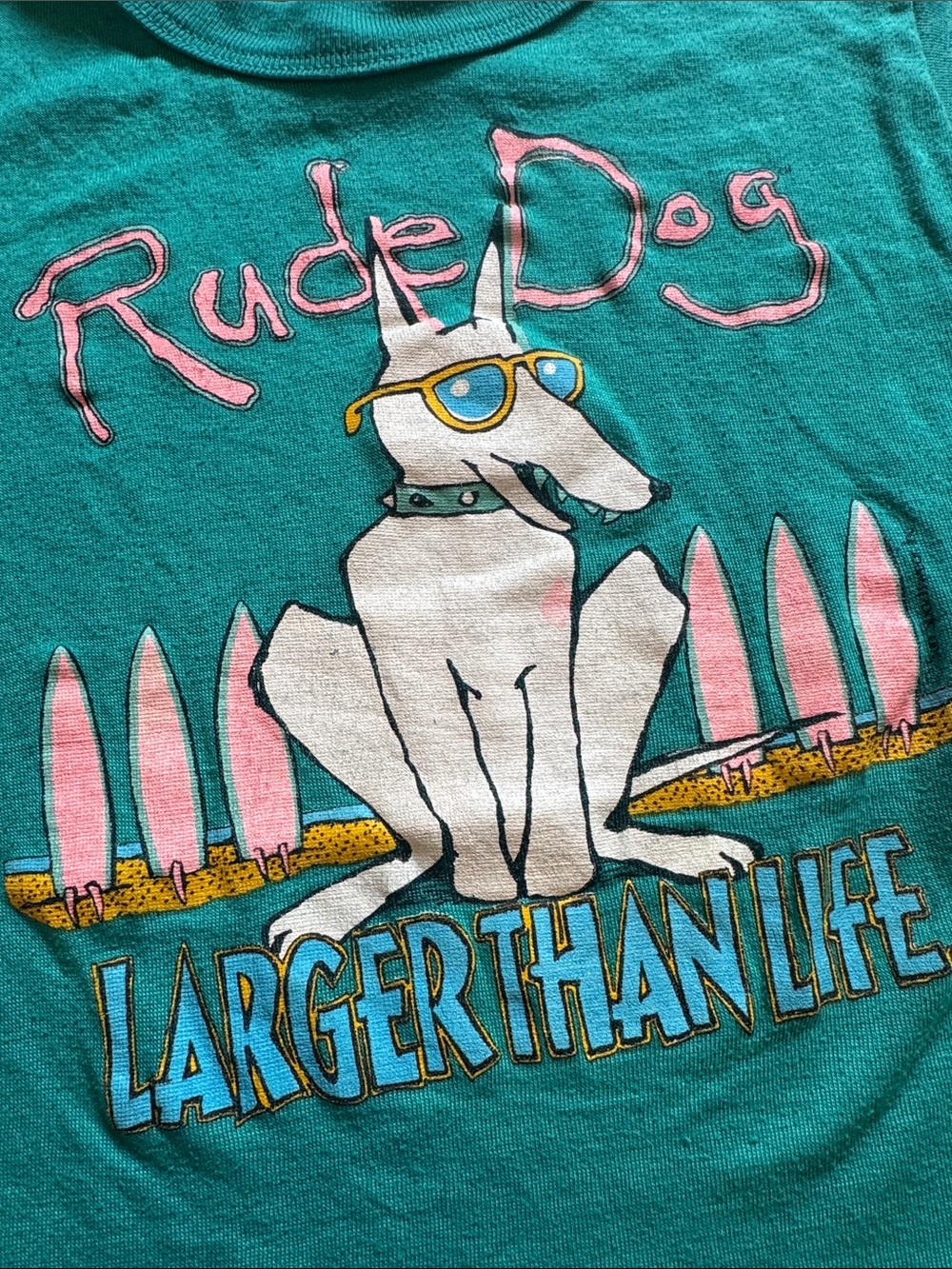 Vintage Rude Dog PJ Top - Picture 2 of 3